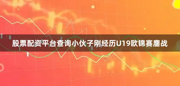 股票配资平台查询小伙子刚经历U19欧锦赛鏖战