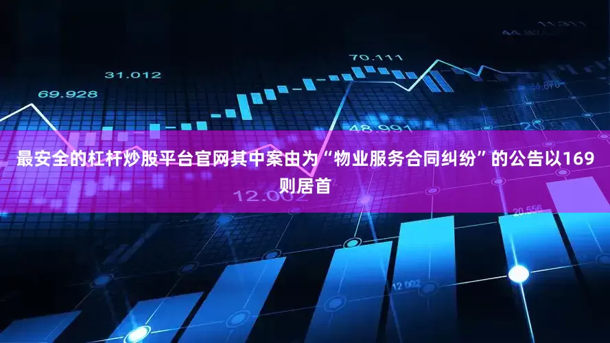 最安全的杠杆炒股平台官网其中案由为“物业服务合同纠纷”的公告以169则居首